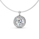 Round Halo Luxe Pendant - Image 4