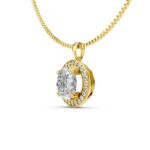 Round Halo Luxe Pendant - Image 2