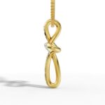 Luxe Curve Cross Pendant - Image 3